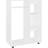 vidaXL Engineered Wood White Wardrobe 80x110cm