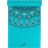 Yoga Studio Mandala Designed Turquoise Non Slip Mat 6mm