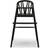 Oaklings Saga High Chair Black Lacquered Oak