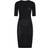 Roberto Cavalli Tigress Wool Midi Dress - Black