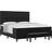 vidaXL Box Spring Bed with Mattress and Black 180x200 cm Velvet