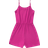 Shein Teen Girl Solid Color Spaghetti Strap Jumpsuit In Ribbed Fabric