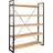 Verty Furniture Up Cycled Industrial Mintis Brown Book Shelf 200cm