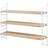 String Pocket Ash/White Wall Shelf 60cm