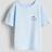 H&M Dreng Bomuld T-shirt - Lyseblå/New York