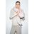 H&M Lys Beigemeleret MAMA Ribbet Top Jersey XS