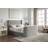 Home Treats King Size Velvet Winged Panel Ottoman TV Frame Bed