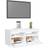 vidaXL LED Lighting White TV Bench 90x40cm
