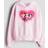 H&M Powerpuff Girls Oversized Printed Hoodie - Light Pink