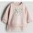 H&M Bow Tulle-skirt Sweatshirt Dress - Light Dusty Pink