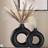 Shein Black Plastic Circular Flower Decoration Vase