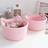 Shein Small Handwoven Cat Ear Design Rope Storage Pink Basket