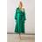 Wallis Petite Satin Wrap Midi Dress - Green