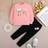 Shein Young Girl 3D Floral Decor Round Neck Sweatshirt Set - Spring Summer