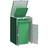 vidaXL Wheelie Bin Storage Single Bin Green 72x81x115 cm (Building Area )