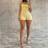 Shein Women's Yellow Skin-Friendly Comfortable Butt-Lifting Shorts