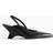 Gia Borghini Helena Wedge Slingback Sandal - Black