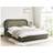 Beliani Eu King Size 5ft3 Upholstery Dark Green Frame Bed