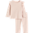 H&M Baby Geripptes Baumwollset Rosa