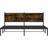 vidaXL Metal Bed Frame With Headboard Bed Smoked Oak 180x200 cm Super King 180x200cm