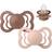 Bibs Supreme Silicone Size 2 6+m 2-pack - Woodchuck/Blush