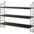 String Pocket Oak/Dark Brown Wall Shelf 60cm