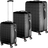 tectake Hard Shell 3 stk. - Black
