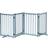 Pawhut Freestanding Pet Gate with 2 Support Feet