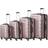 Zelsius Hard Shell Suitcase 4 delar - Rose