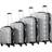 Zelsius Hard Shell Suitcase Set of 4 - Grey