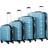 Zelsius Hard Shell Suitcase Set of 4 - Steel Blue