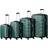 Zelsius Hard Shell Suitcase 4 delar - Petrol Green