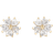 Snö of Sweden Nisi Flower Earring Gold Clear