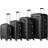Zelsius Hard Shell Suitcase 4 delar - Black