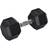 Homcom Single Rubber Hex Dumbbell 15kg