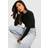 boohoo Double Layer Slinky Long Sleeve Crew Neck Bodysuit - Black