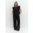 Gina Tricot Relaxed Wide Trousers Pressveckad - Svart