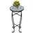 Berkfield Home Mosaic Plant Table Green White Outdoor Side Table