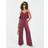 River Island Womens Purple Satin Sleeveless Frill Jumpsuit