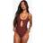 boohoo Womens Cut Out Studded Swimsuit - Brown