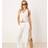 JDY Petite Wide Leg Cheesecloth Trousers - Off White