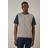 Aquascutum Iconic Front Plain Back Check T Shirt - Navy
