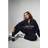 DSGN Studio Studio Applique Oversized Half Zip Sweatshirt - Black