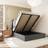 SECONIQUE Verona 4'6'' Double Ottoman Grey Frame Bed