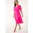 Roman Embellished Chiffon Wrap Maxi Dress - Pink