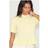 PrettyLittleThing Knit Ruffle Detail Short Sleeve Cardigan - Yellow