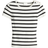 H&M Fine Knit T-shirt - Cream/Black Striped