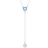 Swarovski Attract Y-Halskette Rundschliff Blau
