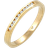 Elli Engagement Band Ring - Gold/Diamonds