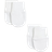 H&M Cotton Jersey Scratch Mittens 2-pack - White (0737169001)